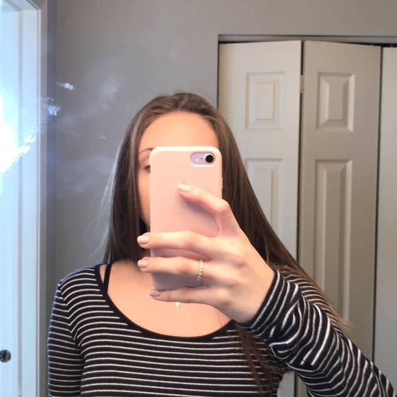 Navy and white striped shirt - Picture 3 of 5